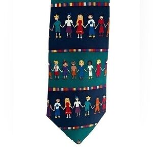 Vintage save the children men’s silk tie